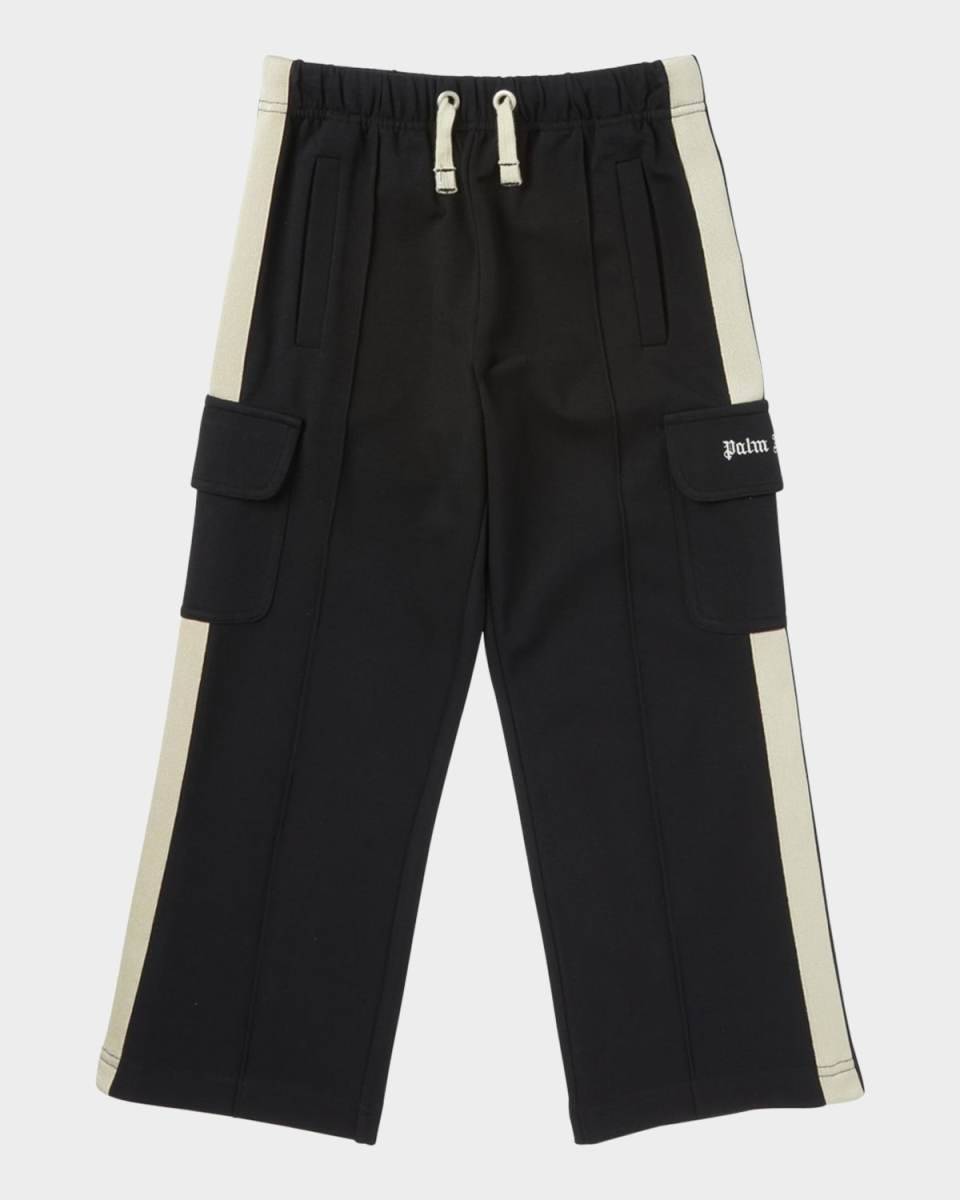 Boy's Logo-Print Cargo Pants, Size 4-12